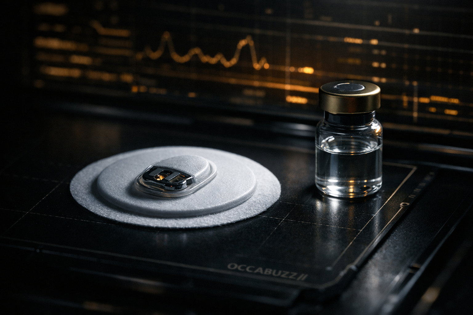 ◇ THE INSTRUMENT — A CONTINUOUS GLUCOSE MONITOR READ AS A LAB SPECIMEN. THE SENSOR IS VALIDATED; THE OUTCOME IN THE HEALTHY IS NOT.